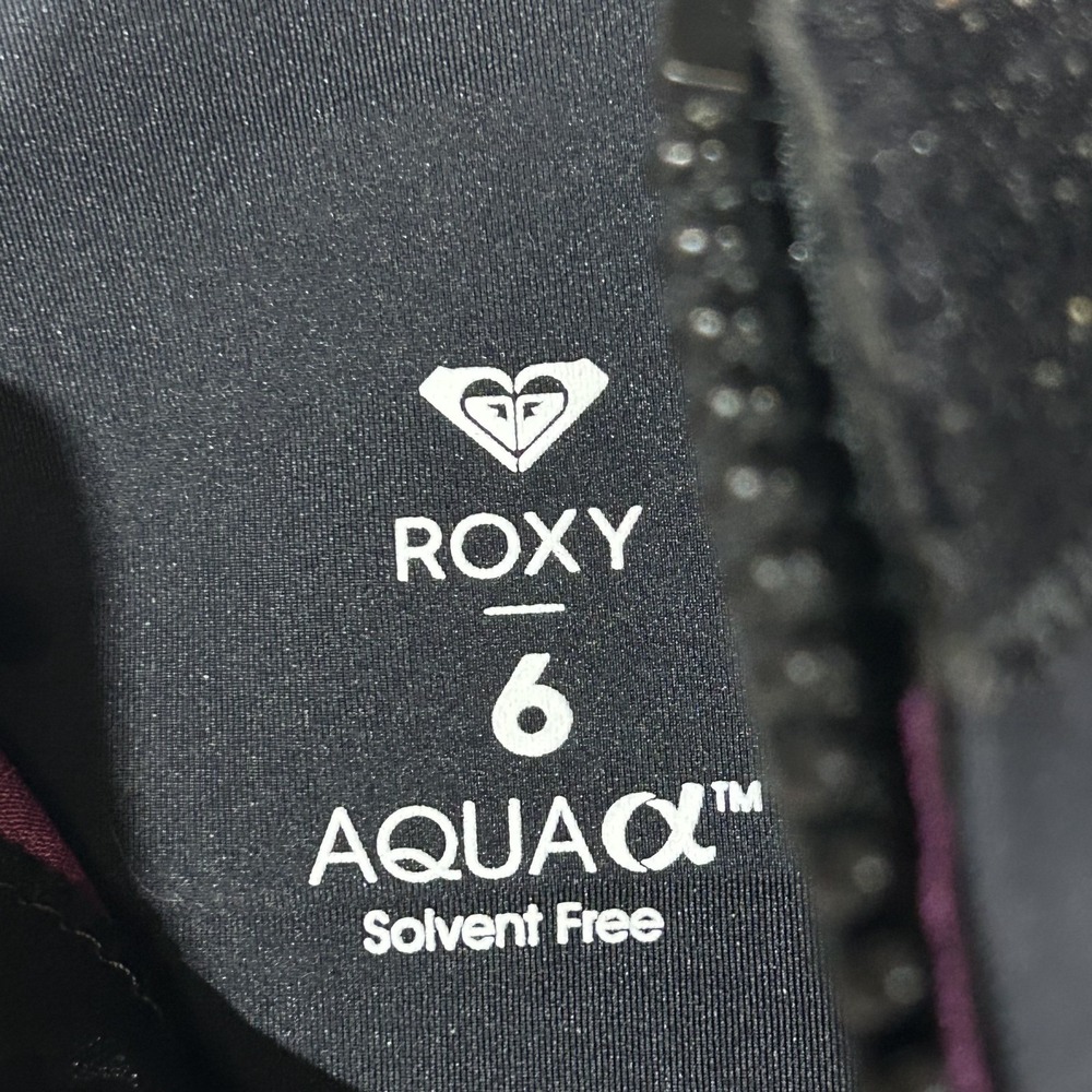 Roxy Syncro Womens Wetsuit Size 6 Grey Black Full Length Back Zip Surf Dive - Picture 2 of 8